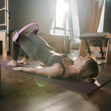 Кільце для пілатесу Gymtek армоване скловолокно 38см фіолетовий