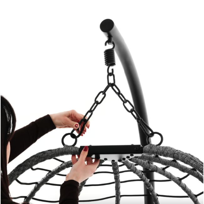 Підвісне крісло-кокон Di Volio Corta одномісне графітовий