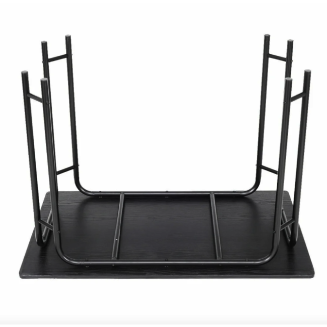 Комплект меблів Costway Katarina стіл і 4 стільці чорний