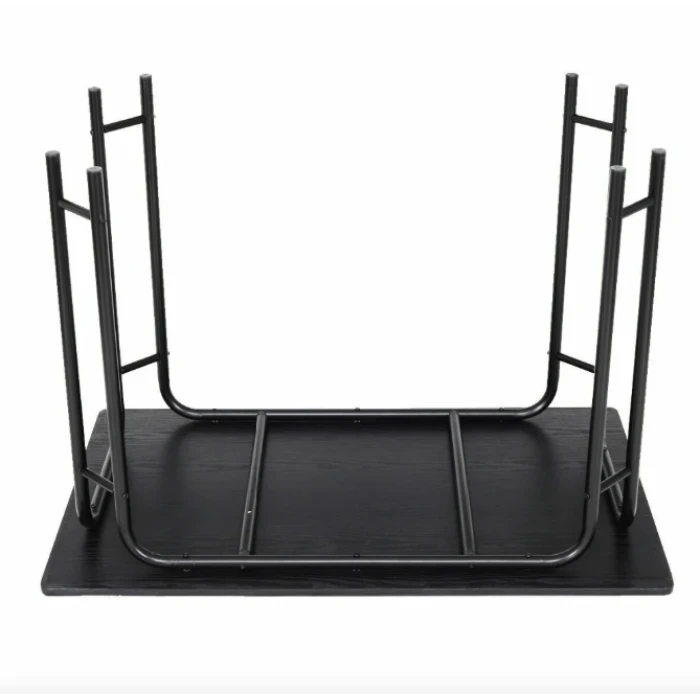 Комплект меблів Costway Katarina стіл і 4 стільці чорний