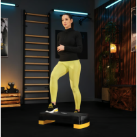Степ платформа Trex Sport TX-030AS 3 уровня черно-желтая