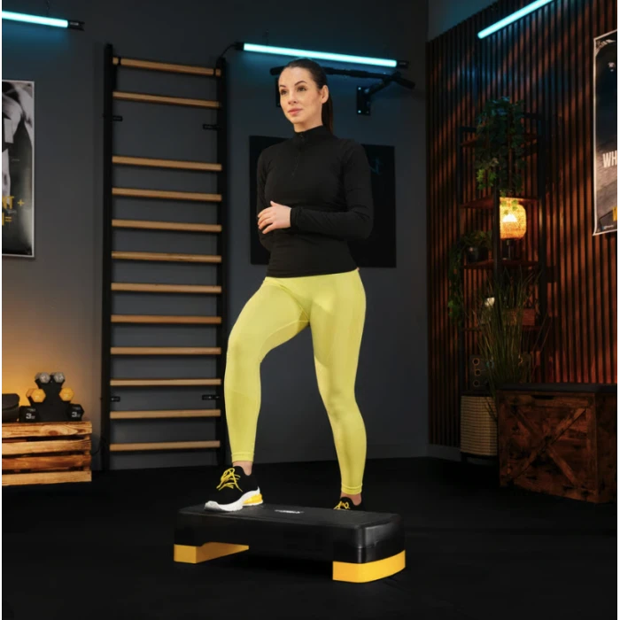 Степ платформа Trex Sport TX-030AS 3 рівнева чорно-жовта