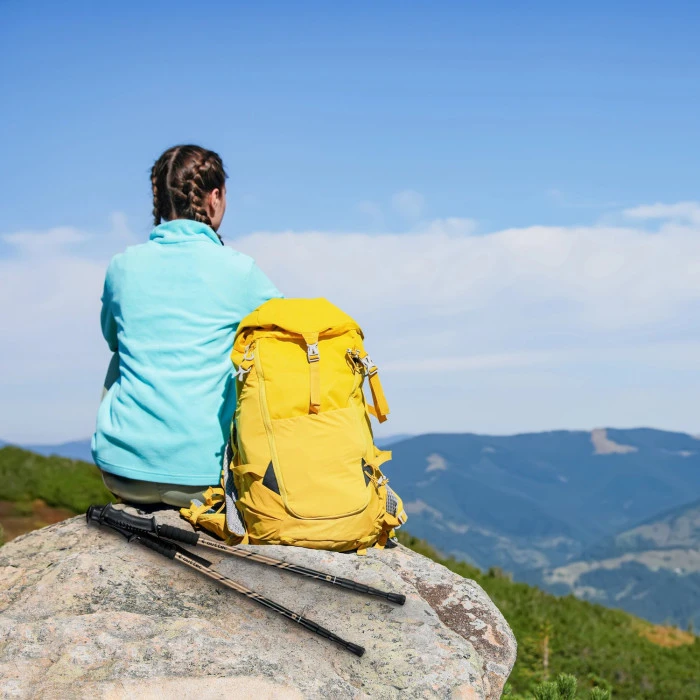 Трекинговые палки Outtec алюминиевые 3-х секционные 65-135см Anti-shock