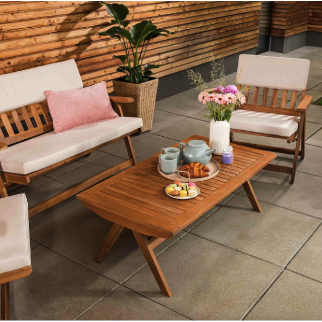 Комплект садовой мебели Di Volio Lusiano складной бежевый