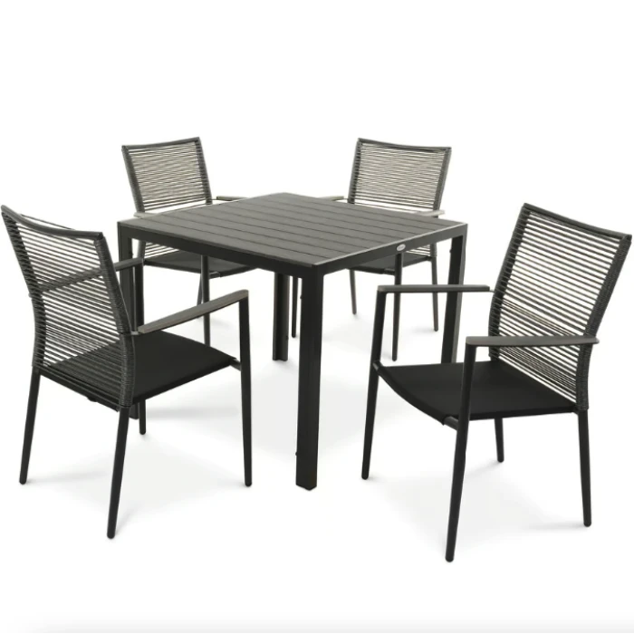 Комплект садових меблів Di Volio Carineo 4+1 сірий