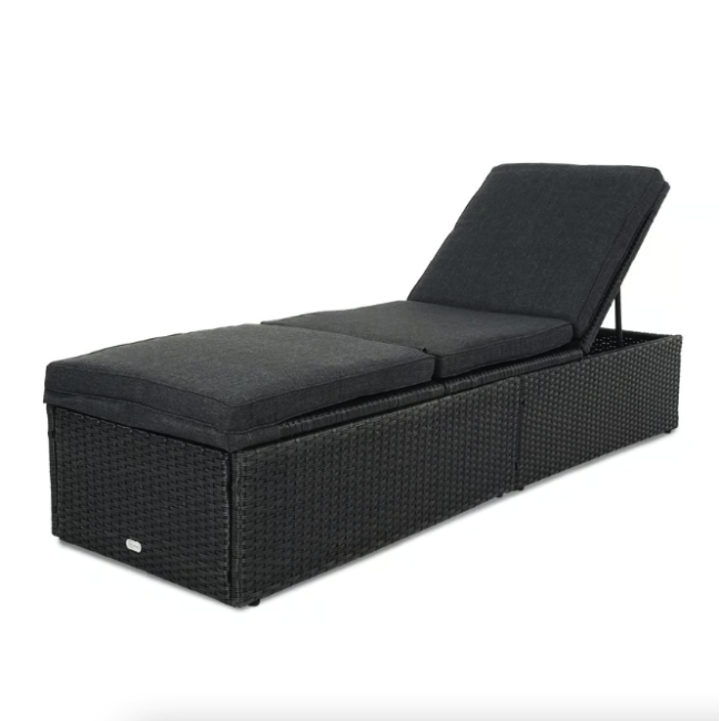 Садовый шезлонг Di Volio Asco черный
