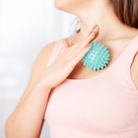 Набор массажных мячей Gymtek 65 мм 4 шт розово-салатовый