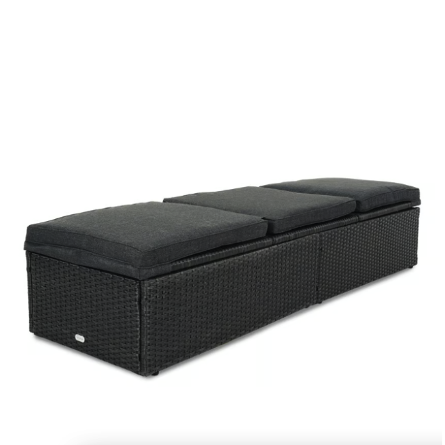 Садовый шезлонг Di Volio Asco черный