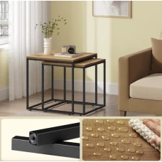 Комплект журнальных столиков Leobert Nika натуральный квадратный.