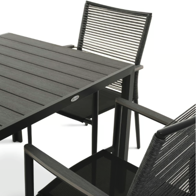 Комплект садових меблів Di Volio Carineo 4+1 сірий