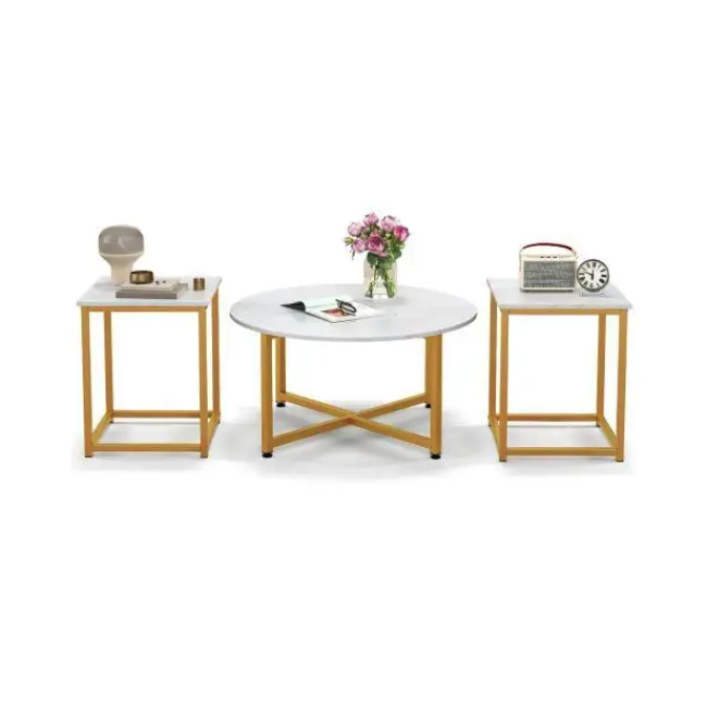Комплект журнальных столиков Costway Lumen 3 штуки