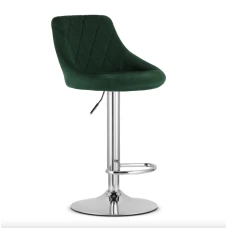 Барний стілець Leobert Kast з спинкою зелений