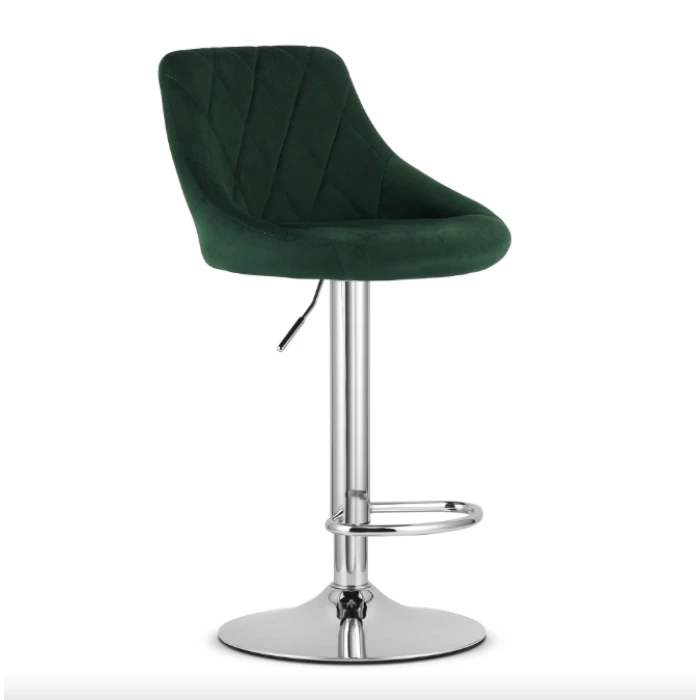 Барний стілець Leobert Kast з спинкою зелений