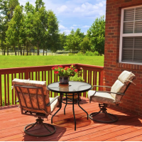 Садовый стол Costway Acapulco с местом для зонта