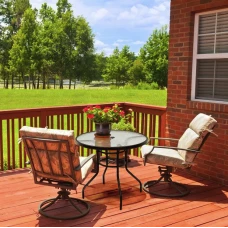 Садовый стол Costway Acapulco с местом для зонта