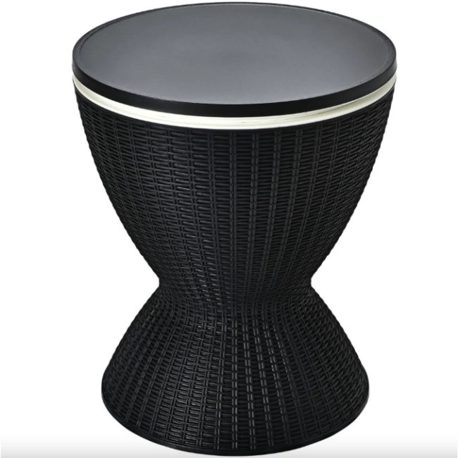 Стол-холодильник Costway Curver с регулируемой высотой 30L черный