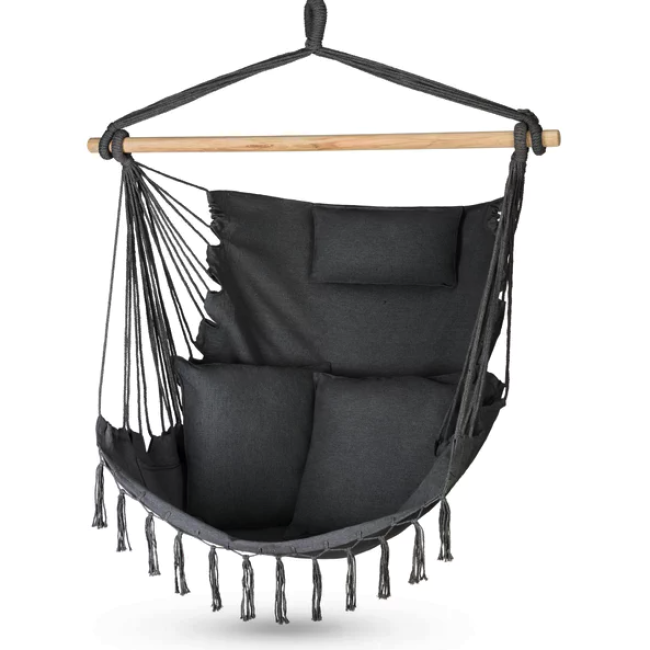 Бразильское кресло - гамак Outtec Boho Sois XXL графитовый