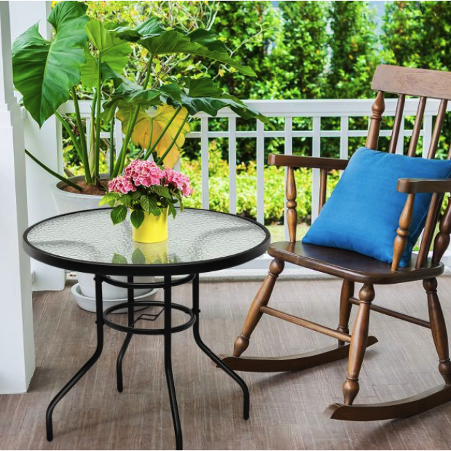 Садовый стол Costway Acapulco с местом для зонта