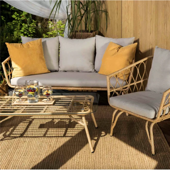 Комплект садових меблів Di Volio Teramo бежево-кремовий