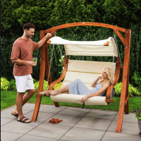 Садова гойдалка Di Volio Pergia двомісна бежевий