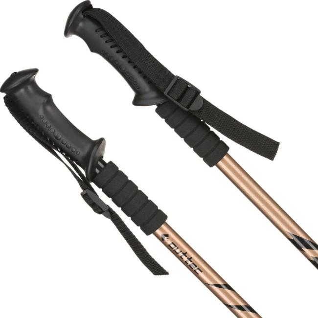 Трекінгові палки Outtec алюмінієві 3-х секційні 65-135см Anti-shock