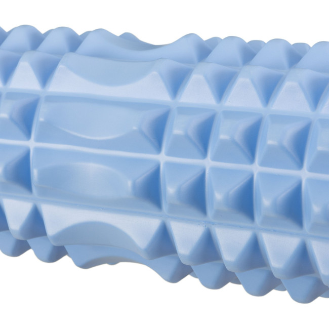 Массажный ролик Gymtek для йоги и фитнеса EVA 33*10,5см голубой