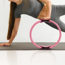 Кільце для пілатесу Gymtek армоване скловолокно 38см рожевий