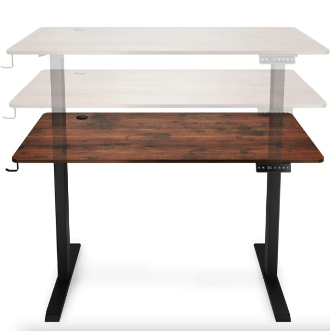 Компьютерный стол с регулируемой высотой Di Volio Amone коричневый