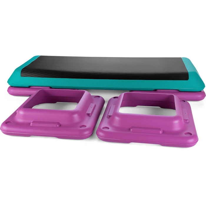 Степ-платформа Queenfit 3-х рівнева різнобарвна