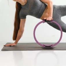 Кільце для пілатесу Gymtek армоване скловолокно 38см фіолетовий