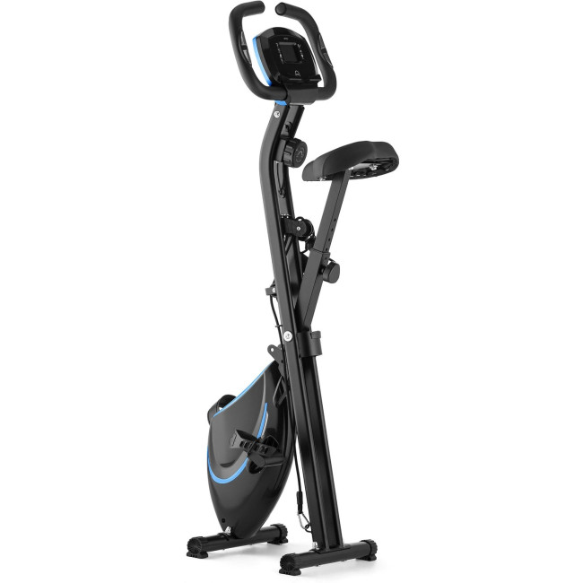 Велотренажер Gymtek FX600 магнитный складной с эспандерами синий