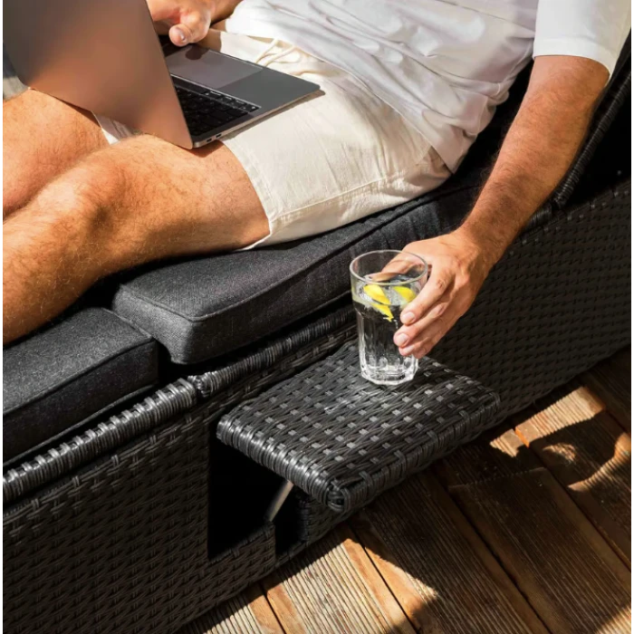 Садовый шезлонг Di Volio Asco черный