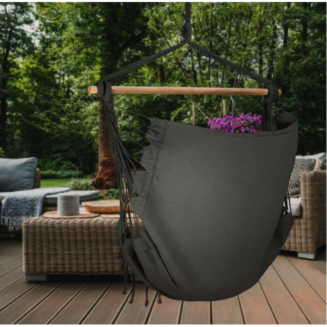 Бразильское кресло - гамак Outtec Boho Sois XXL графитовый
