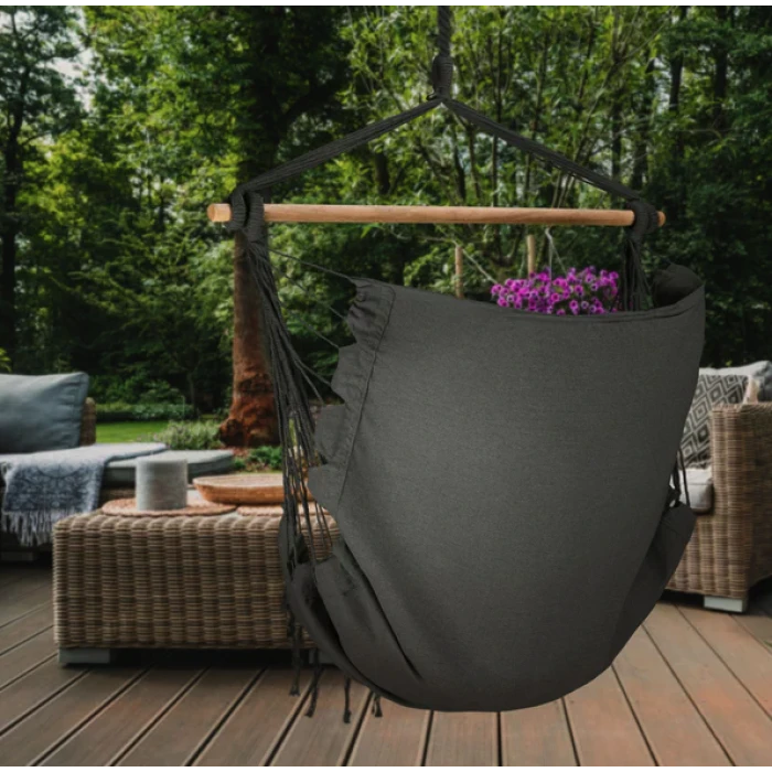 Бразильське крісло - гамак Outtec Boho Sois XXL графітовий