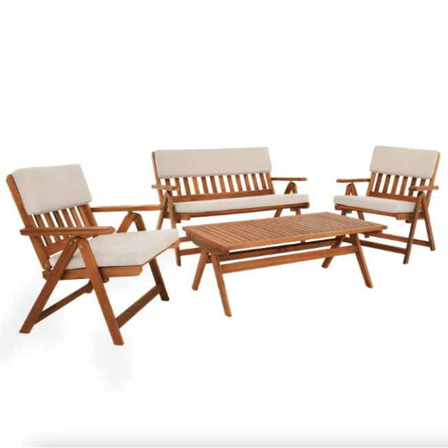 Комплект садовой мебели Di Volio Lusiano складной бежевый