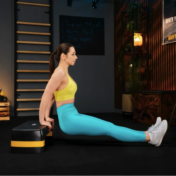 Степ платформа Trex Sport TX-030AS 3 рівнева чорно-жовта