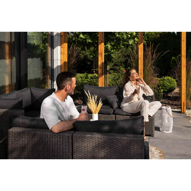 Комплект садовой мебели Di Volio Torino Серый/Графитовый