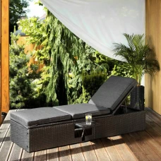 Садовый шезлонг Di Volio Asco черный