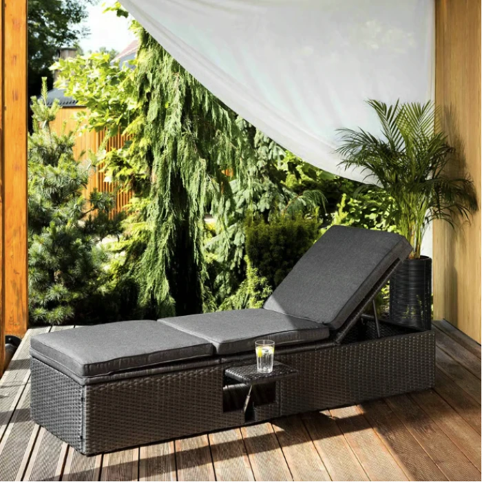 Садовый шезлонг Di Volio Asco черный