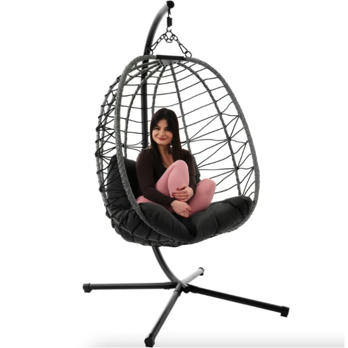 Подвесное кресло-кокон Di Volio Corta одноместное графитовое