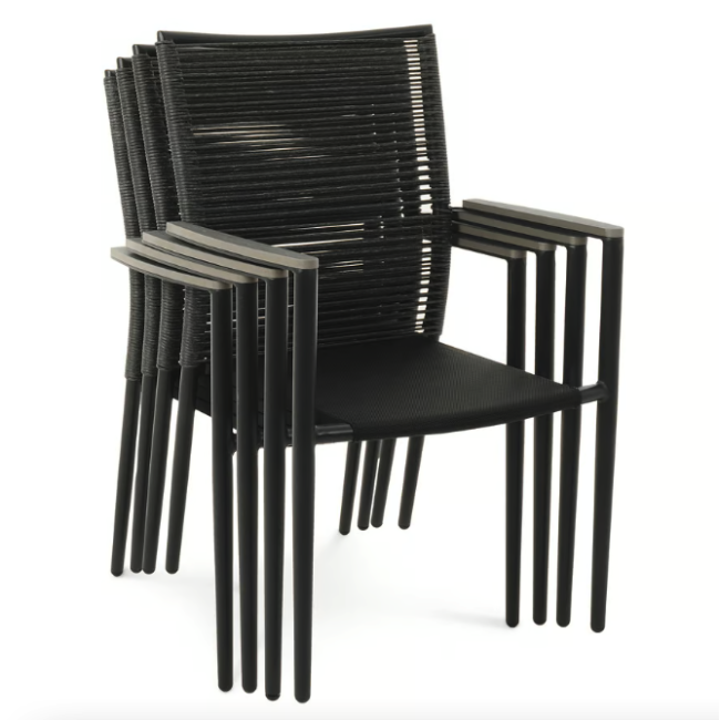 Комплект садових меблів Di Volio Carineo 4+1 сірий