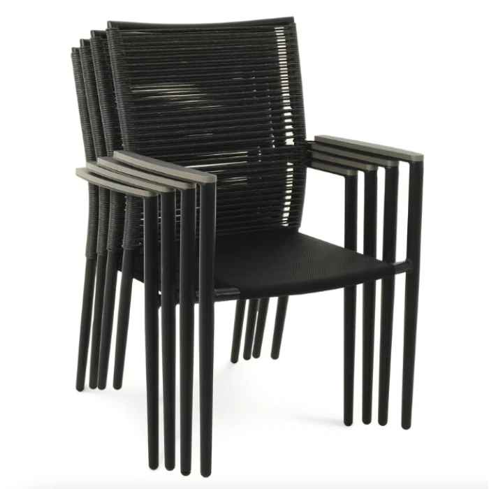 Комплект садових меблів Di Volio Carineo 4+1 сірий