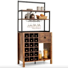 Стелаж винний Costway Vinoteca кухонна шафа в стилі Loft