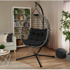 Підвісне крісло-кокон Di Volio Corta одномісне графітовий