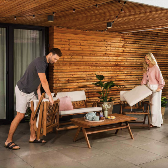 Комплект садовой мебели Di Volio Lusiano складной бежевый