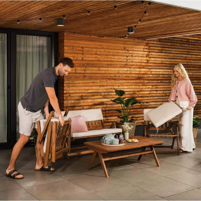 Комплект садовой мебели Di Volio Lusiano складной бежевый