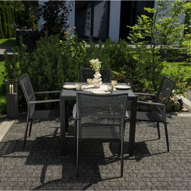 Комплект садових меблів Di Volio Carineo 4+1 сірий