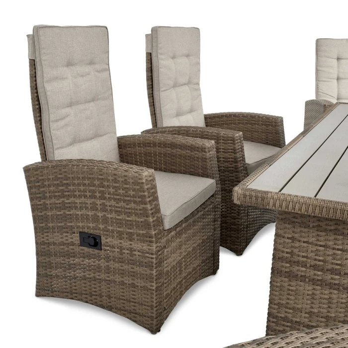 Комплект садових меблів Di Volio Rawena 6+1 бежевий