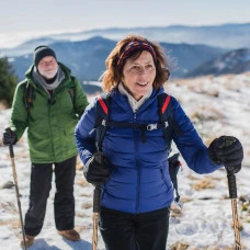 Трекінгові палки Outtec алюмінієві 3-х секційні 65-135см Anti-shock