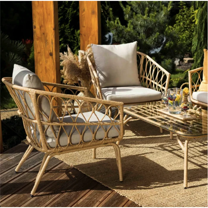 Комплект садових меблів Di Volio Teramo бежево-кремовий